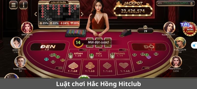 Luật chơi Hắc Hồng Hitclub người mới cần nắm rõ